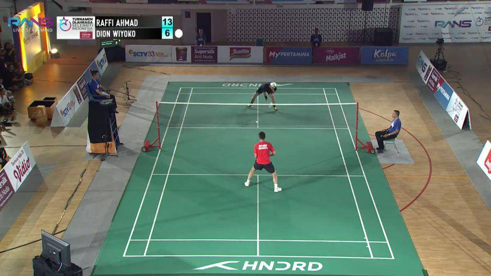Raffi vs Dion Wiyoko badminton (youtube.com/ransentertainment)