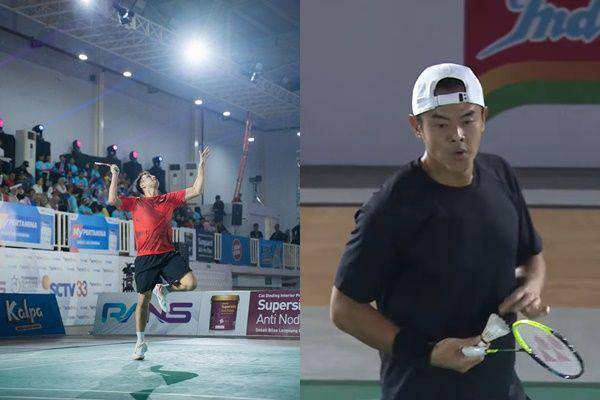 Raffi vs Dion Wiyoko badminton (instagram.com/raffinagita1717 | youtube.com/ransentertainment)
