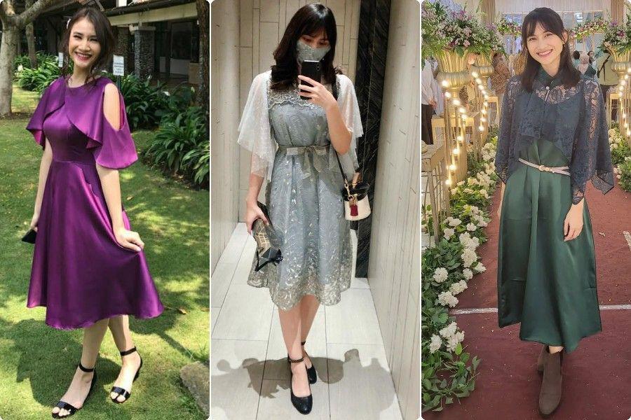 9 Ide Baju Kondangan ala Frieska Anastasia Laksani ex Member JKT48