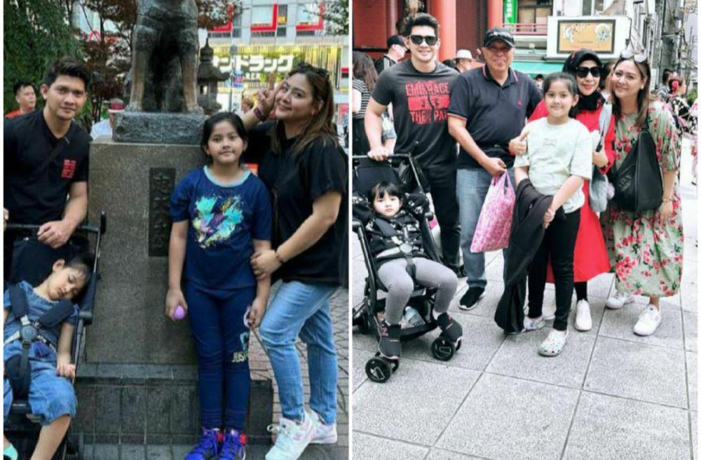 9 Potret Iko Uwais dan Audy Liburan ke Jepang, Ajak Anak!