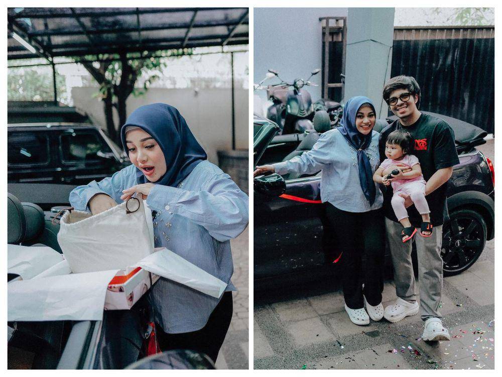 momen Atta Halilintar beri kado untuk Aurel Hermansyah (instagram.com/attahalilintar)
