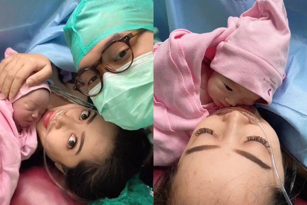 7 Potret Karina Salim Melahirkan Anak Kedua, Barengan Ultah Suami