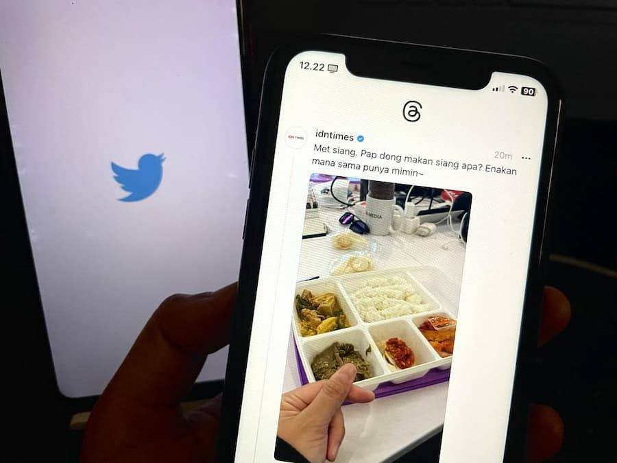 ilustrasi Threads vs Twitter (IDN Times/Laili Zain)