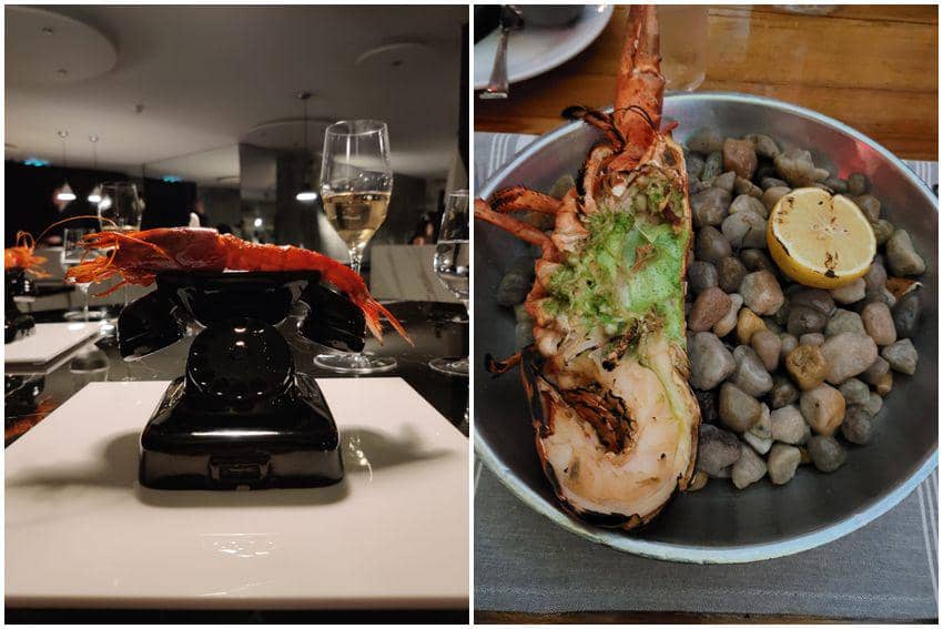 10 Potret Penyajian Hidangan Lobster Paling Aneh, di Atas Telepon?