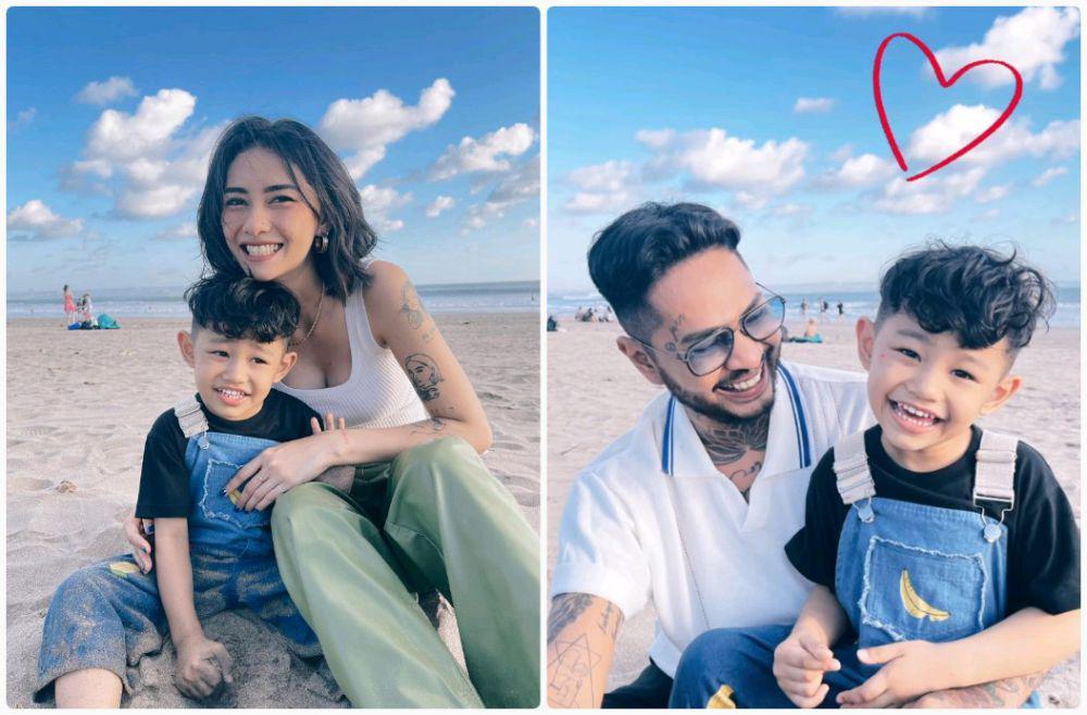 10 Potret Onadio Leonardo Ajak Istri dan Anak Liburan di Bali, Happy!