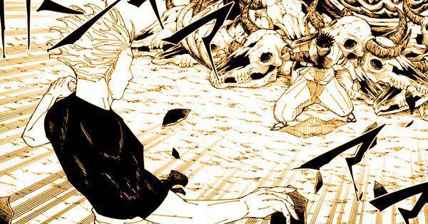 Gojo dan Sukuna berada di dalam domain ( Dok. Mangaplus / Jujutsu Kaisen )