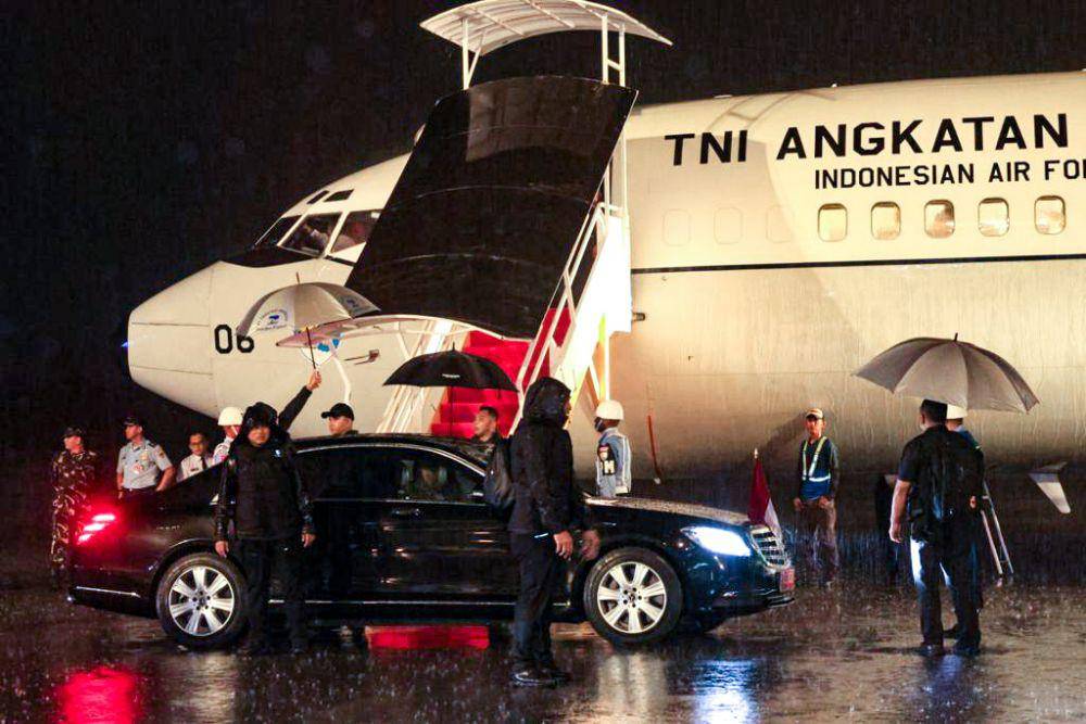 Wakil Presiden RI, Ma'aruf Amin, tiba di Bandara Moses Kilangin, Timika, Papua Tengah, Selasa (11/7/2023). (IDN Times/Istimewa)
