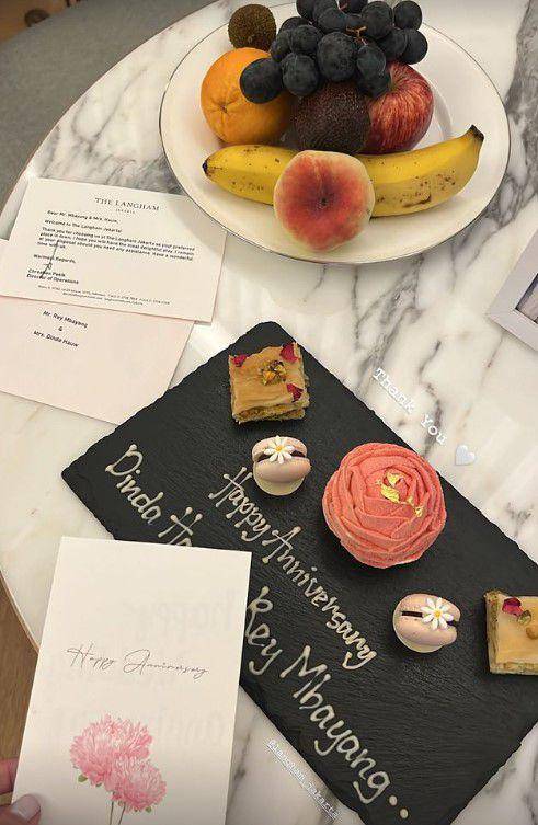 anniversary Dinda Hauw dan Rey Mbayang (Instagram.com/dindahw)