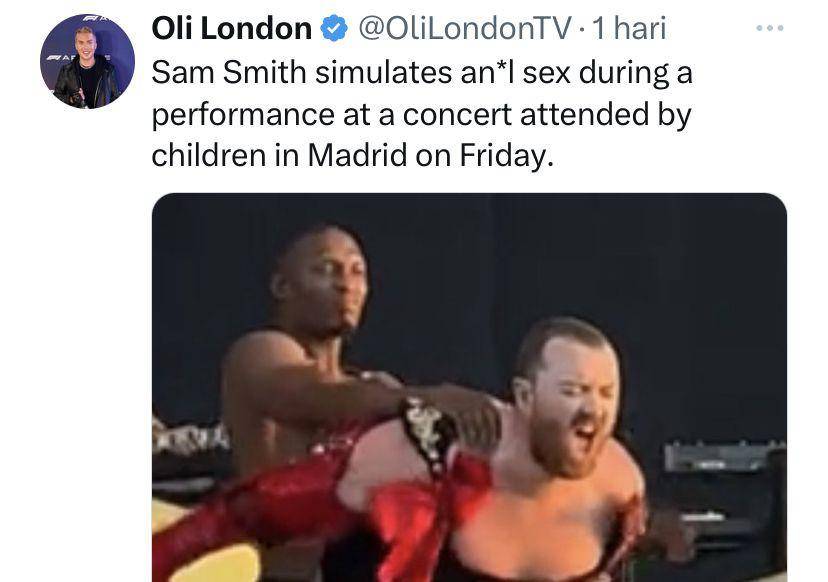 Sam Smith di panggung Mad Cool Festival (twitter.com/@OliLondonTV
