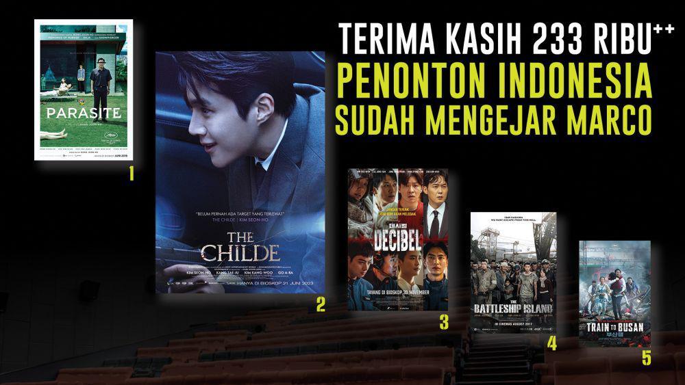 The Childe Jadi Film Korea Terlaris Ke-2 di Indonesia, No. 1 Parasite