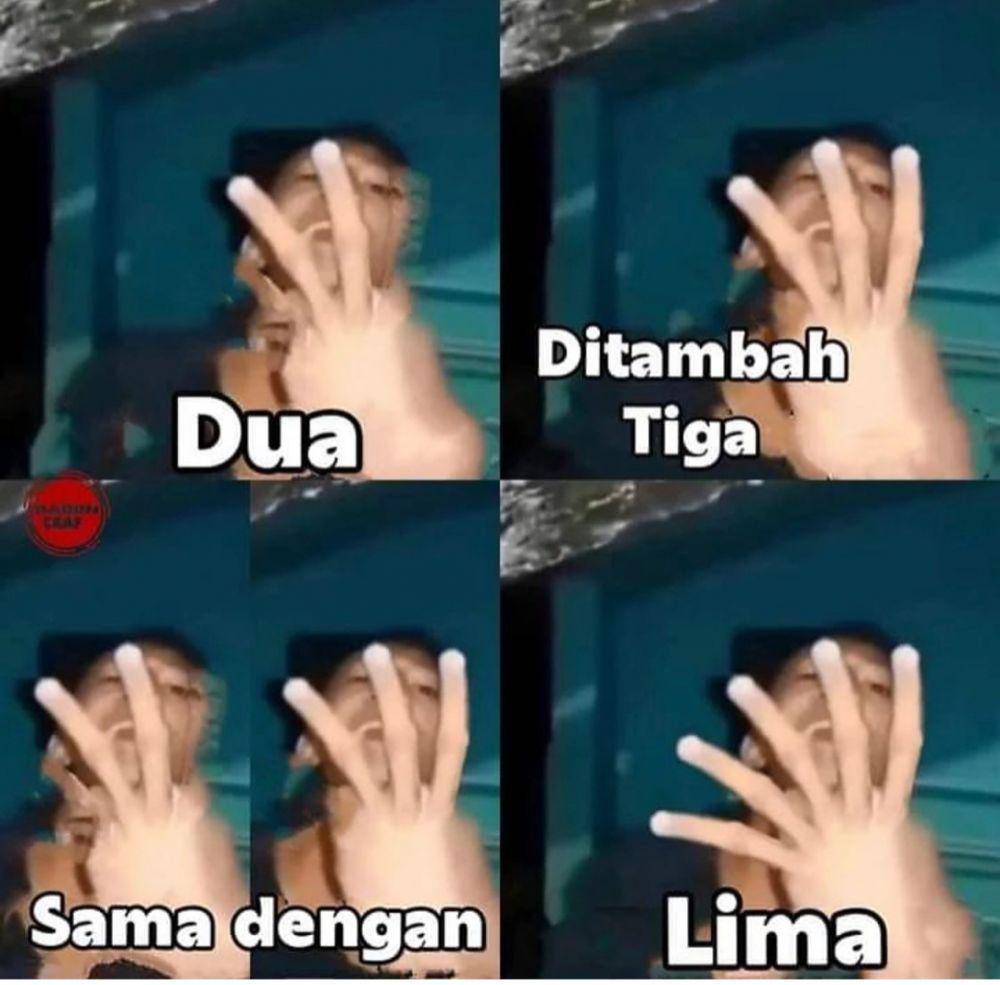 meme hitung dengan jari (instagram.com/rumah_shitmeme.id)