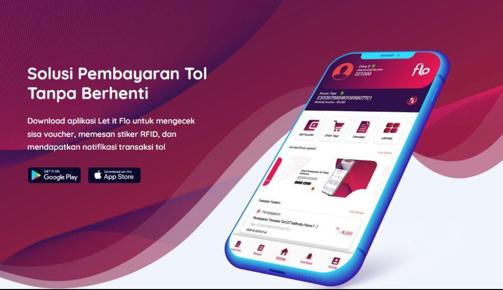 Mengenal Let It Flo, Aplikasi Bayar Tol Tanpa Berhenti dan Nirsentuh