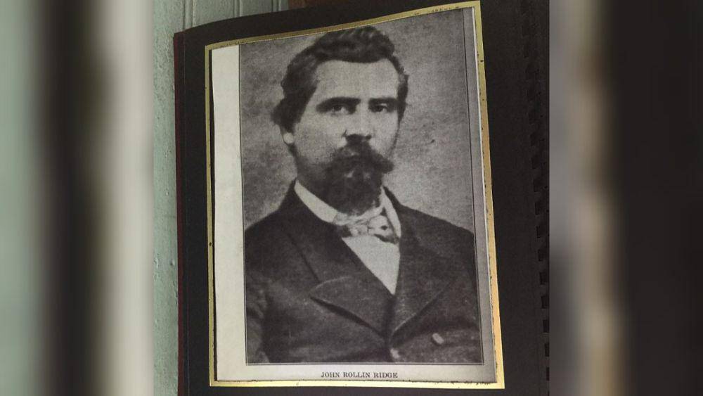 potret John Ridge yang terpajang di Museum Peninggalan Cherokee (commons.wikimedia.org/Wesley Fryer)