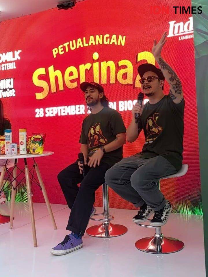 Pemain film Petualangan Sherina 2 di PRJ, pada Selasa (11/7/2023) (IDN Times/Erfah Nanda)