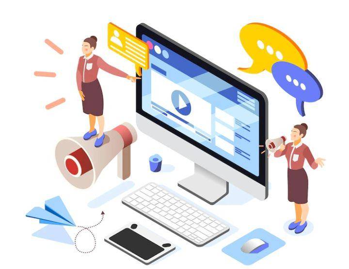 ilustrasi iklan digital (freepik.com/macrovector)