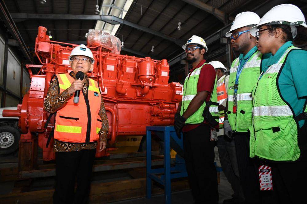 Wakil Presiden, K.H. Ma’ruf Amin, saat menyambangi Institut Pertambangan Nemangkawi milik PT Freeport Indonesia, Rabu (12/7/2023). (IDN Times/Istimewa)