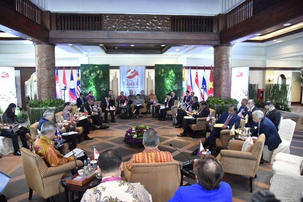 Suasana pertemuan retreat Menlu ASEAN di Jakarta. (dok. Kemlu RI)