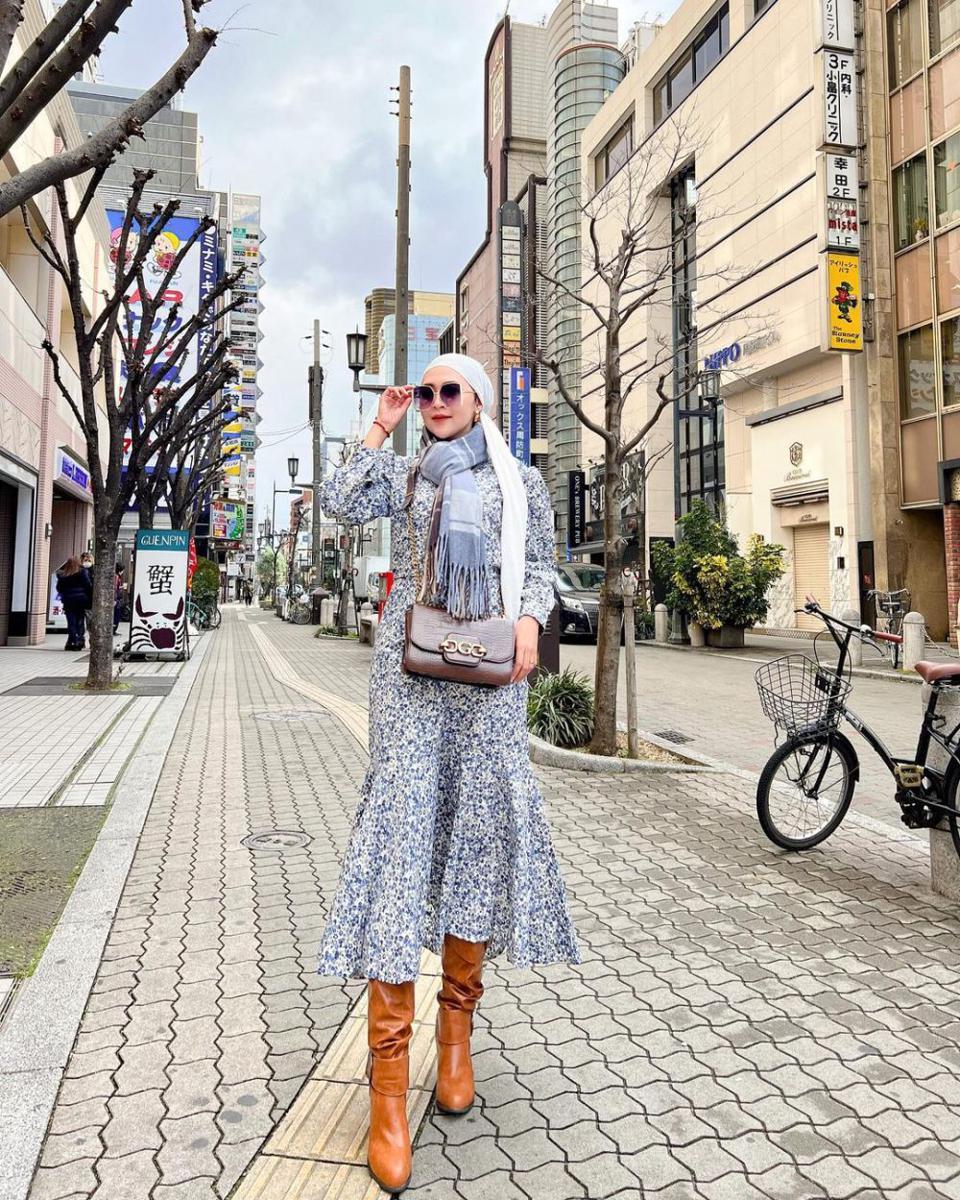 ide outfit liburan ala Meylisa Zaara (instagram.com/meylisazaara)