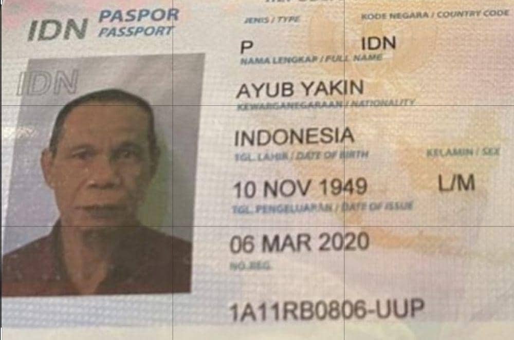 Identitas anggota jemaah haji Kloter 10 Debarkasi Makassar meninggal di pesawat dalam perjalanan pulang dari Arab Saudi. (Dok. PPIH Debarkasi Makassar)