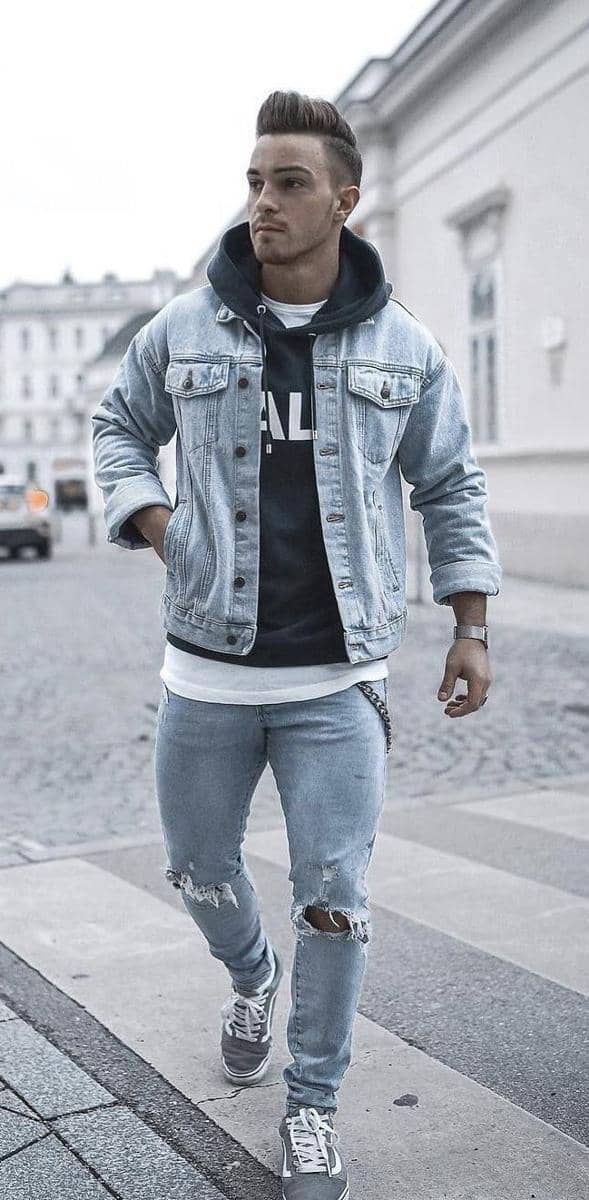 Gaya busana tumpuk denim (vpromall.com)