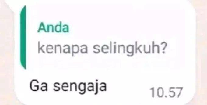 Chat ketahuan selingkuh (Twitter.com/txtfromwhatsapp)