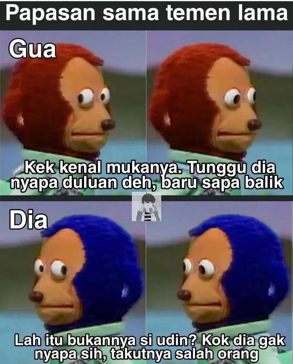 meme berpapasan (instagram.com/ketololanyanghqq.id)