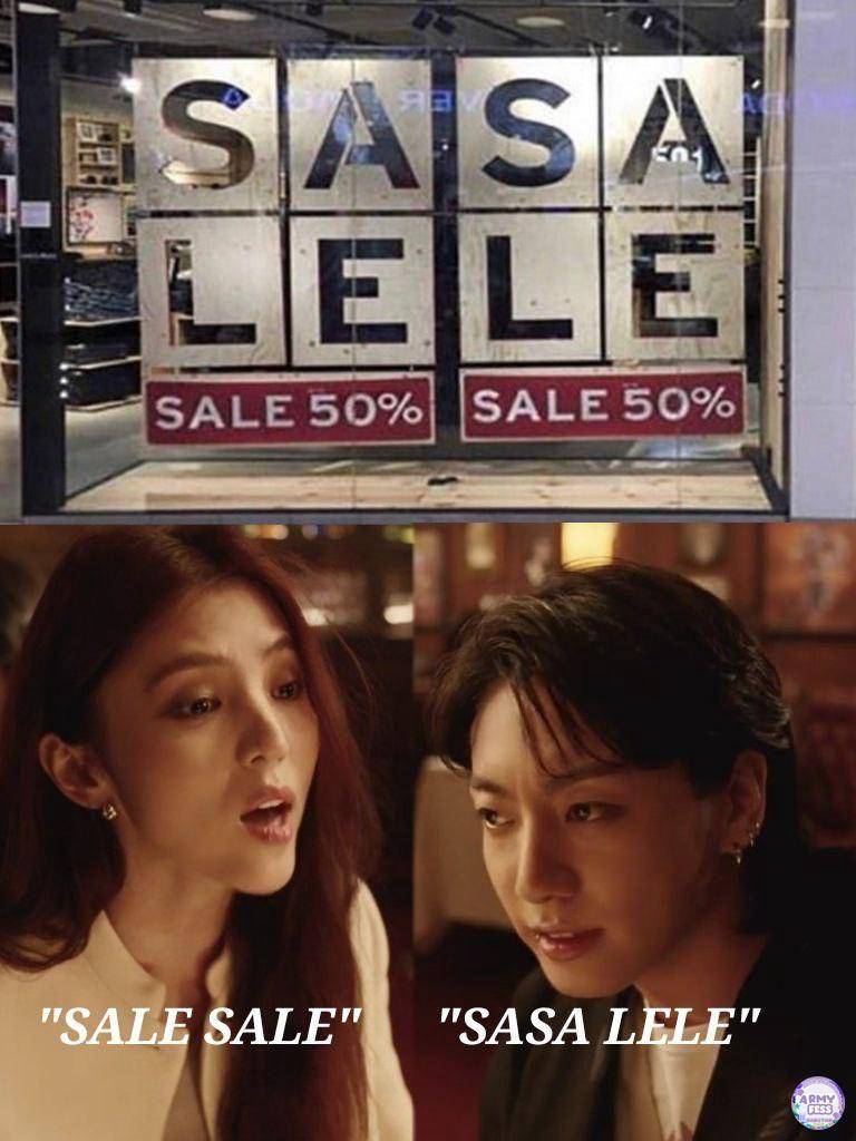 meme Jungkook dan Han So Hee (twitter.com/armyfess_)