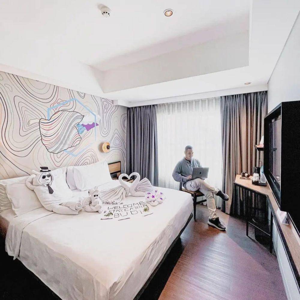 Ilustrasi kamar hotel (instagram.com/swissbelinnwahidhasyim)