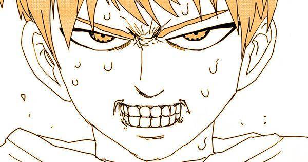 Ekspresi Blue saat melihat kondisi perkotaan yang hancur akibat para robotfoi ( Dok. galaxyheavyblow.web.fc2.com / One Punch Man Webcomic )
