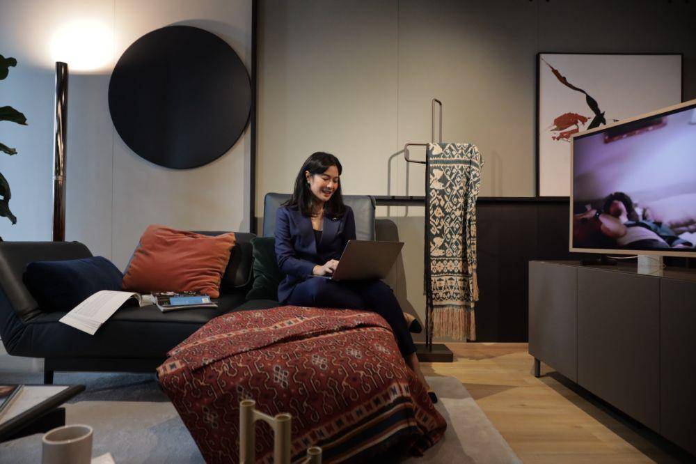 Dian Sastro saat launching KATTA Indonesia di Jakarta Selatan pada Kamis (13/7/2023). (dok. KATTA Indonesia)