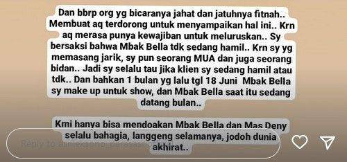Fakta Bella Bonita tidak hamil duluan (instagram.com/asrileksono_parasasriofficial)