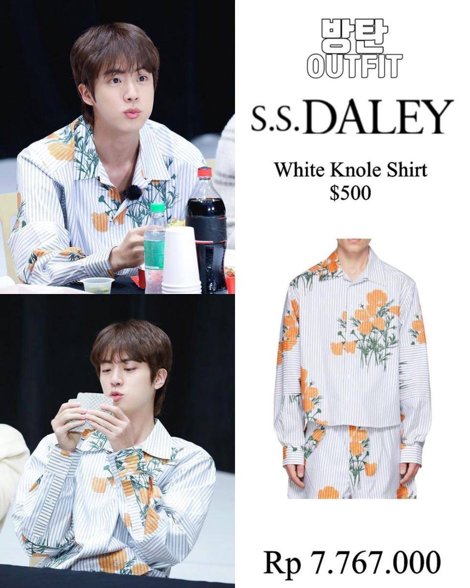 potret Jin BTS (instagram.com/bangtan_outfit)
