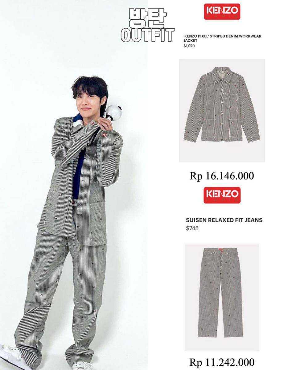 potret J-Hope BTS (instagram.com/bangtan_outfit)