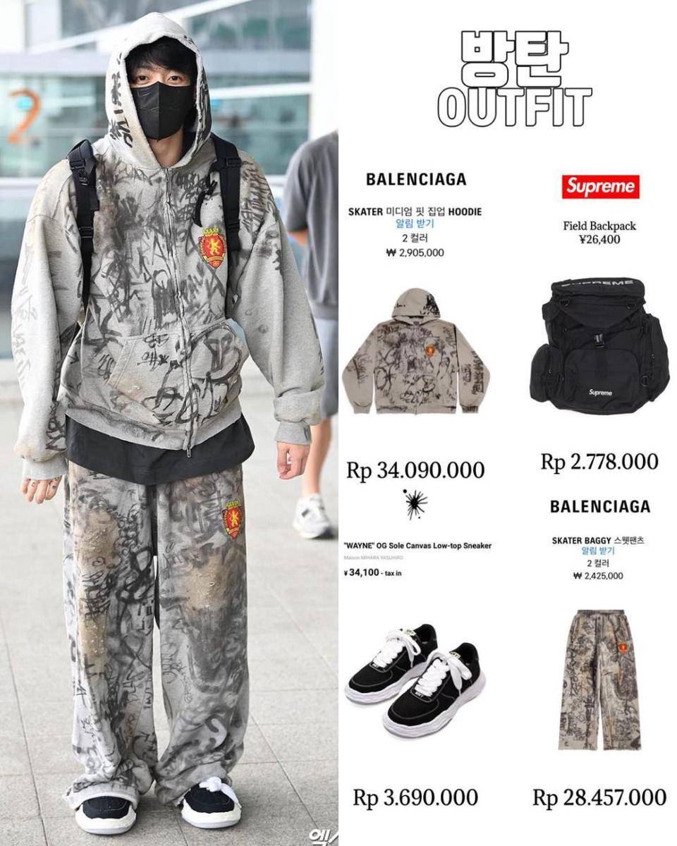 potret Jungkook BTS (instagram.com/bangtan_outfit)
