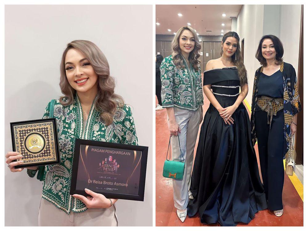 10 Potret dr. Reisa Hadir di Konser Wanita Hebat, Terima Penghargaan!