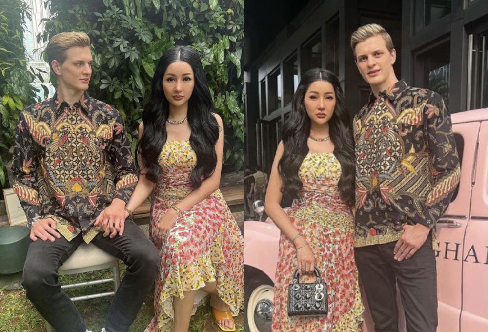 8 Potret Serasi Lucinta Luna dan Pacar Bule, Mirip Barbie dan Ken?