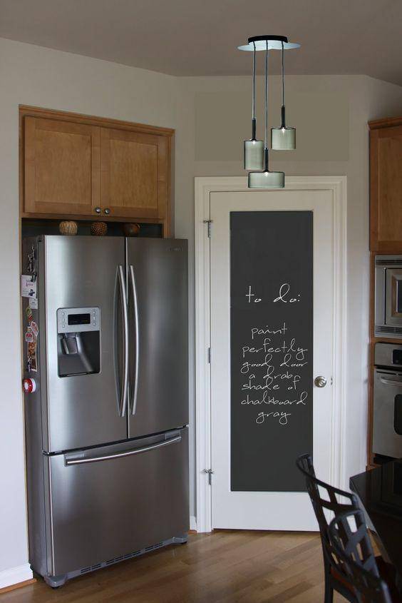 Ilustrasi pintu dicat dengan chalkboard paint (hadleycourt.com)
