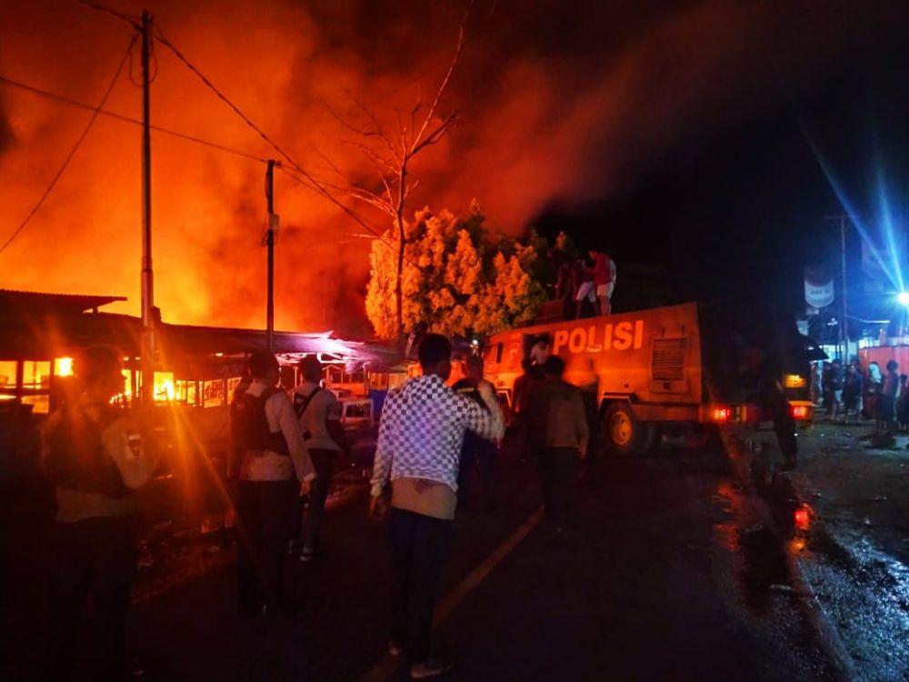 Pasar Bumi Raya di Nabire Terbakar, Tak Ada Korban Jiwa