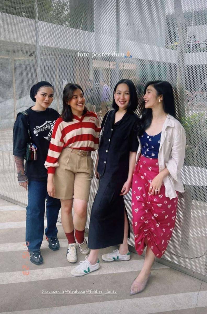Febby Rastanty, Ify, Sivia, dan Agatha Pricilla (instagram.com/febbyrastanty)