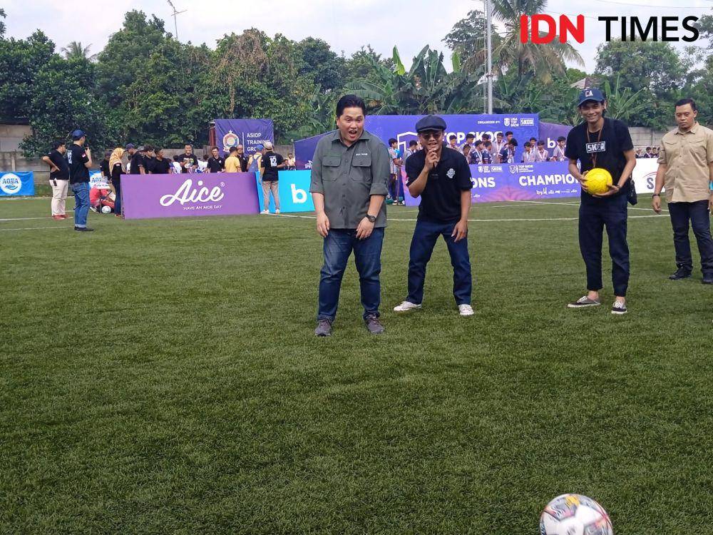Erick Thohir di ASIOP Sentul. (IDN Times/Sandy Firdaus)