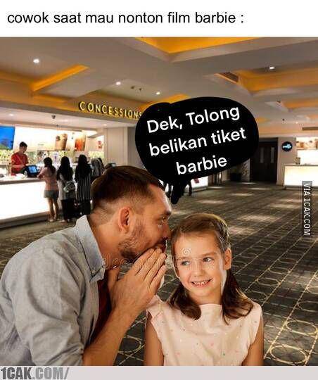 meme nonton Barbie vs Oppenheimer (1cak.com)
