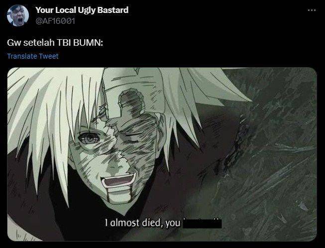 meme tes bahasa Inggris BUMN (twitter.com/shibaragi)