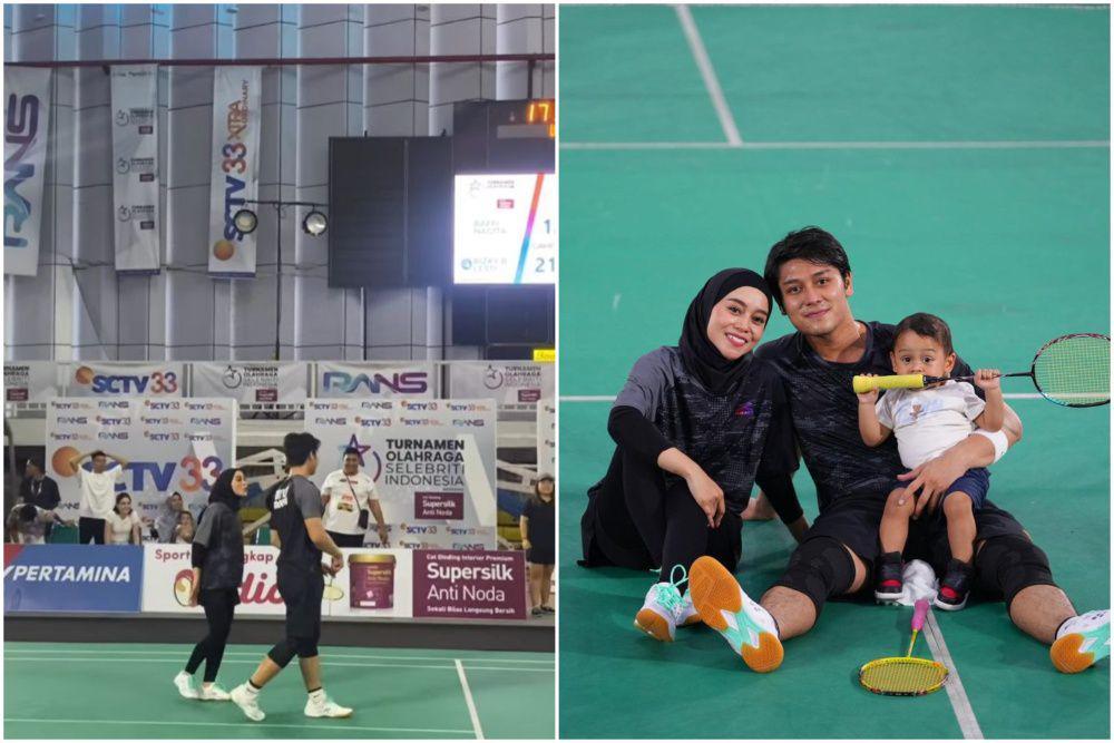 10 Momen Lesty Kejora & Rizky Billar Tanding Bulu Tangkis, Menang!