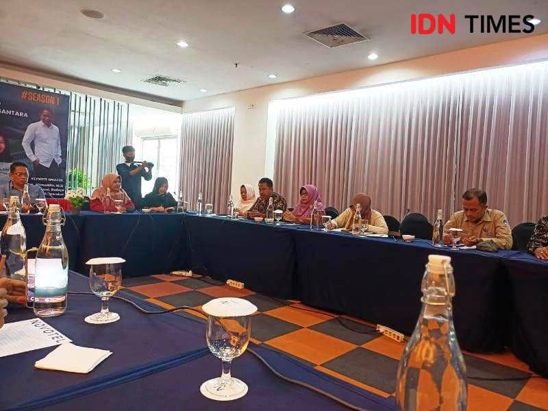 Jalannya forum diskusi para guru dan Deputi OIKN Alimuddin  (IDN Times/Ervan)