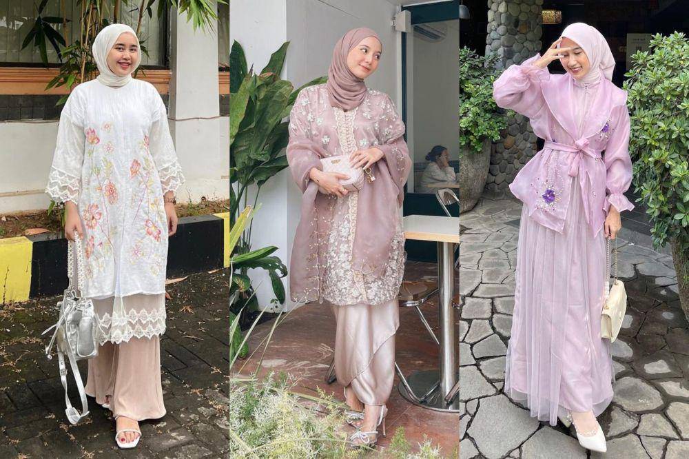 style kondangan hijab simpel nan elegan (instagram.com/meilanindraa | instagram.com/hus.naaa | instagram.com/fachrisaa_)