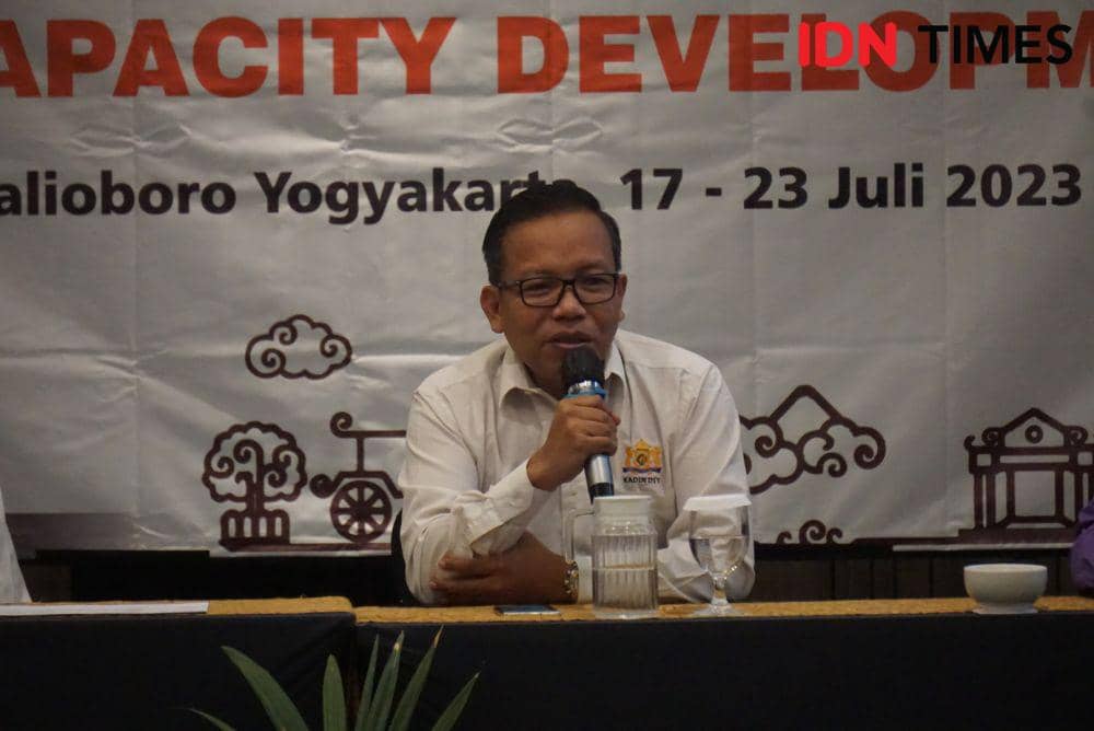 Komite Tetap Pembinaan dan Pengembangan Kesekretariatan Kamar Dagang dan Industri (Kadin) DIY, Timotius Apriyanto. (IDN Times/Herlambang Jati Kusumo)