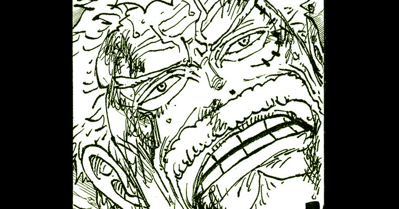 Garp di One Piece 1087. (mangaplus.shueisha.co.jp/One Piece)