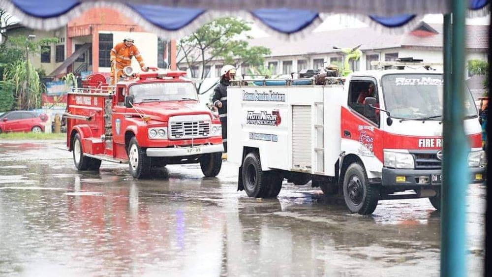 Armada Pemadam Kebakaran di Kota Banjarmasin.