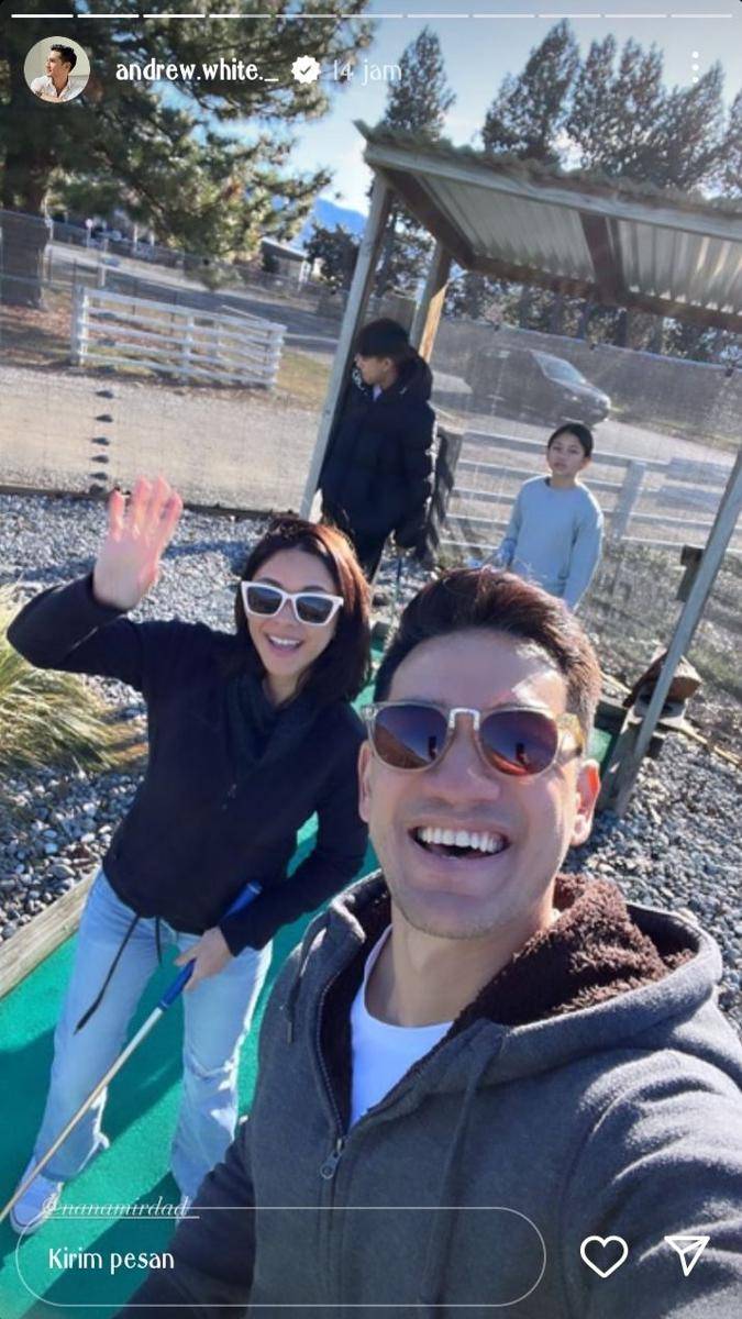 potret liburan keluarga Andrew White dan Nana Mirdad di New Zealand (instagram.com/andrew.white._)