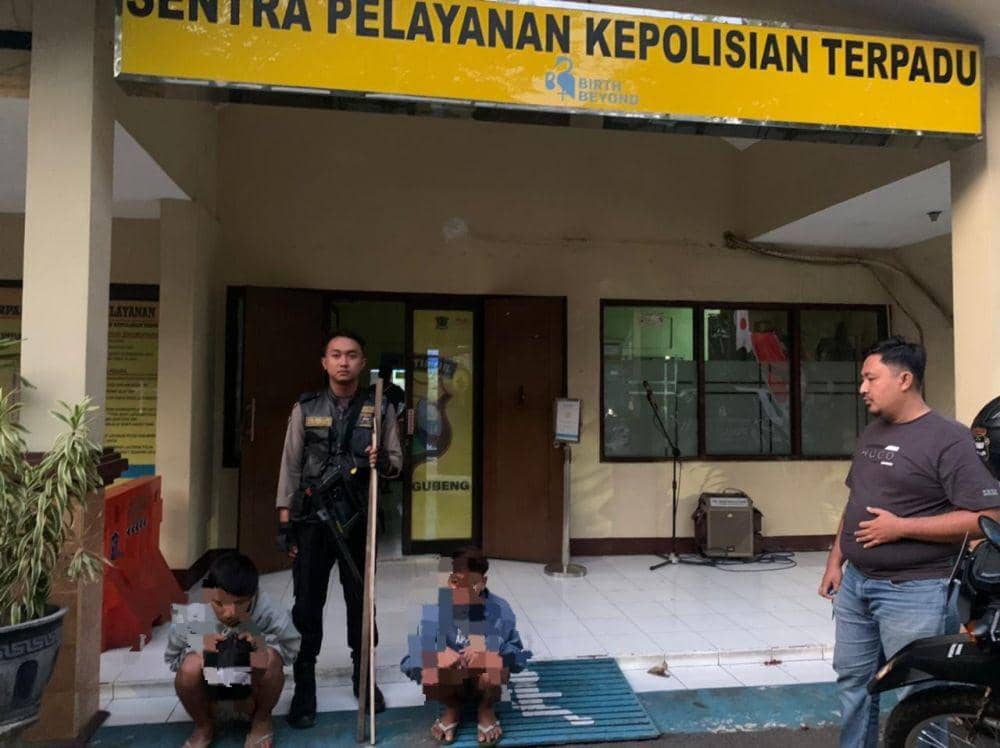 Dua Anggota Gangster Remaja di Surabaya Diringkus Polisi